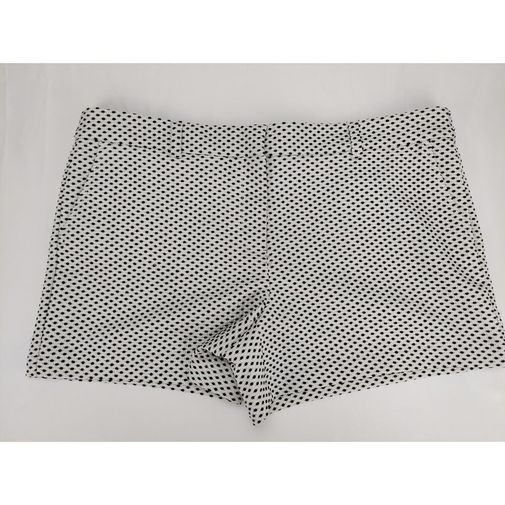 Loft Ann Taylor Chino Textured Black & White Women's Shorts NEW Size 14g